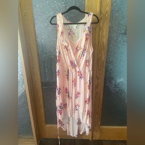 Ava & Viv Pink Floral High Low Dress